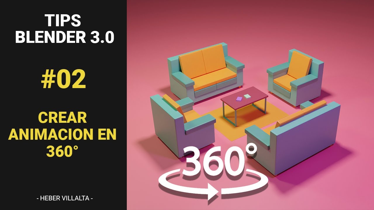 Tips Blender 3.0 #02 Crear Animación en 360°