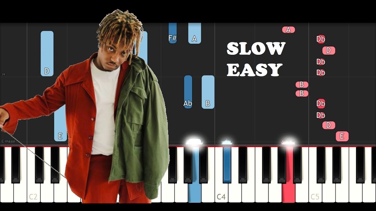 Juice WRLD - Lucid Dreams (Forget Me) (SLOW EASY PIANO TUTORIAL)