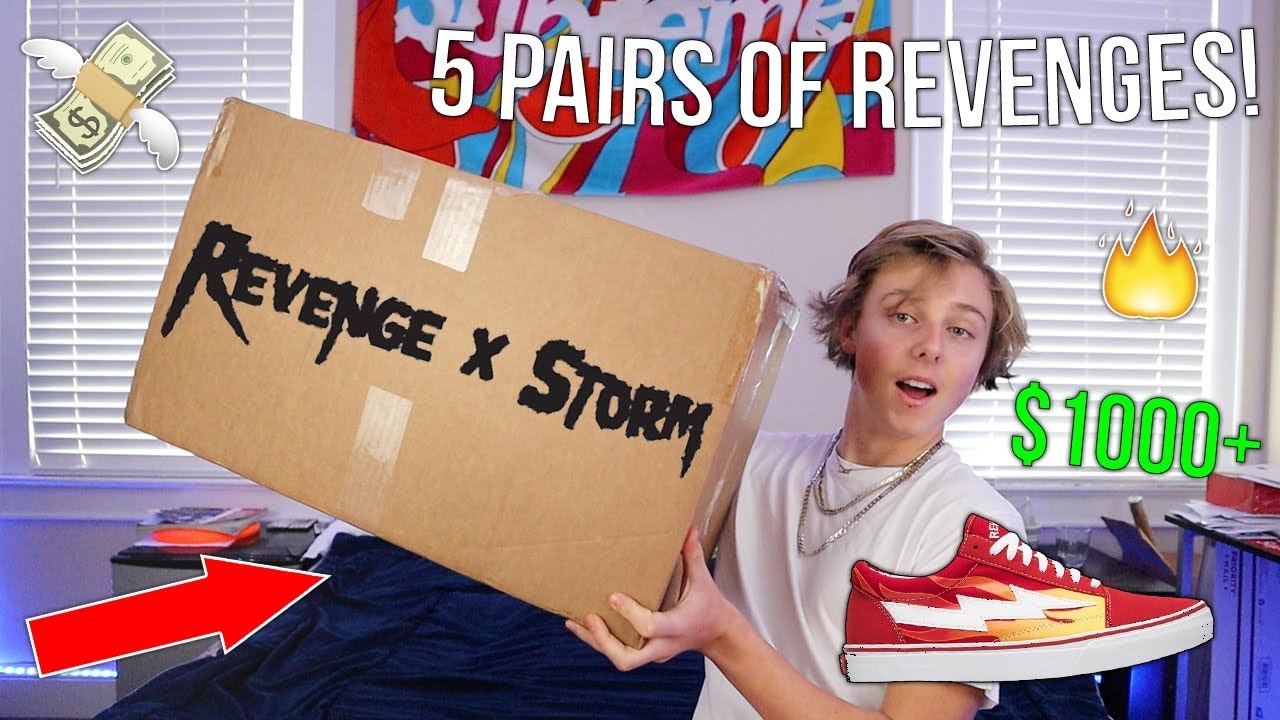 UNBOXING 5 PAIRS OF REVENGE X STORM SNEAKERS! ($1000+ EXCLUSIVE HAUL)