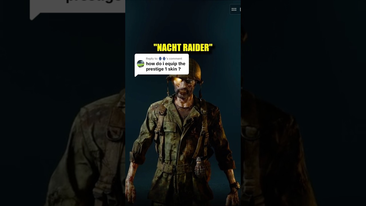 Как экипировать скин Prestige 1 &laquo;Nacht Raider&raquo; в BO6 #BlackOps6 #callofduty
