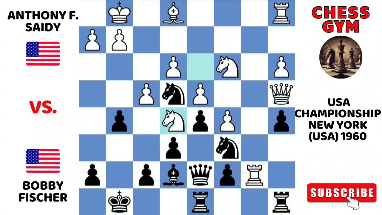 Anthony Saidy vs Bobby Fischer. USA Championship, New York 1960.