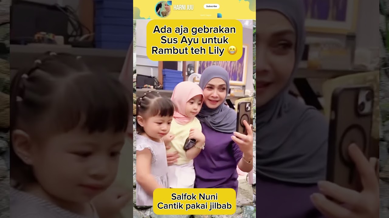 Ada aja gebrakan sus Ayu untuk rambut teh Lily #ranaimamalika #raffinagita #nagitaslavina1717