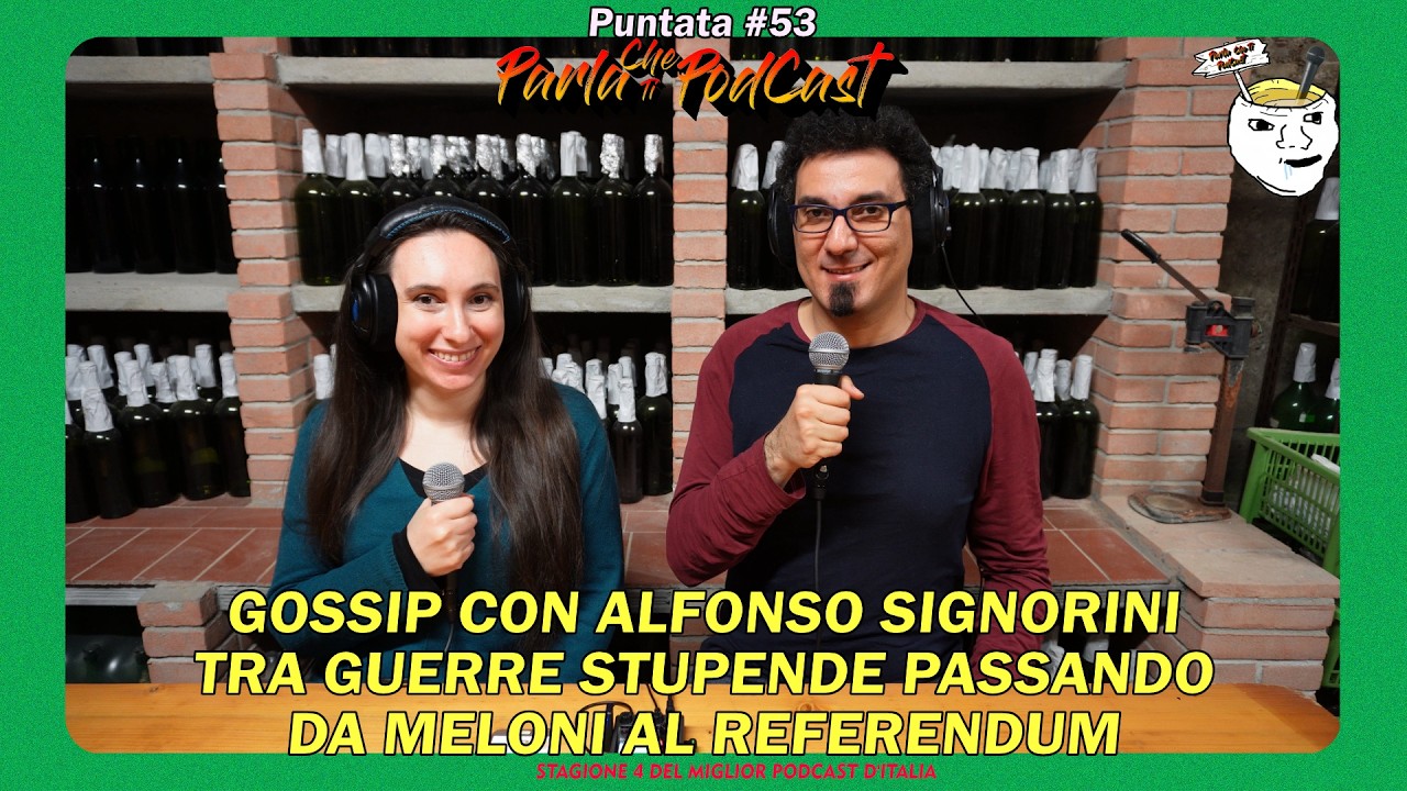 Gossip con Alfonso Signorini tra Guerre stupende passando da Meloni al referendum