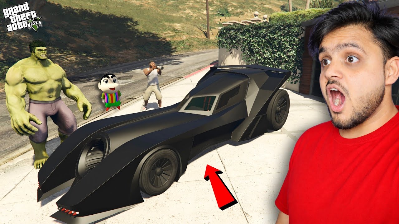 Franklin Found Secret Batman Car 😱 | Hulk & Shinchan