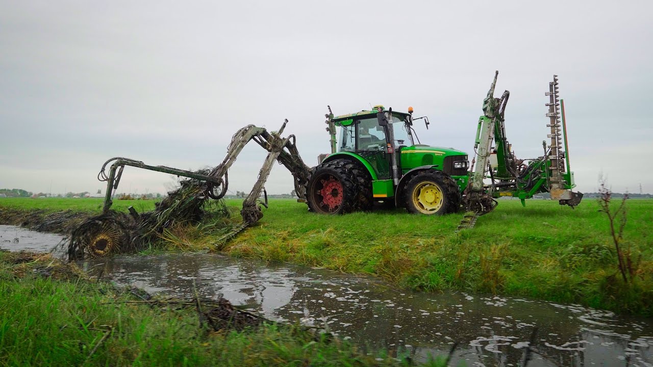 Sloten schoonmaken met zelfgebouwde maaihark