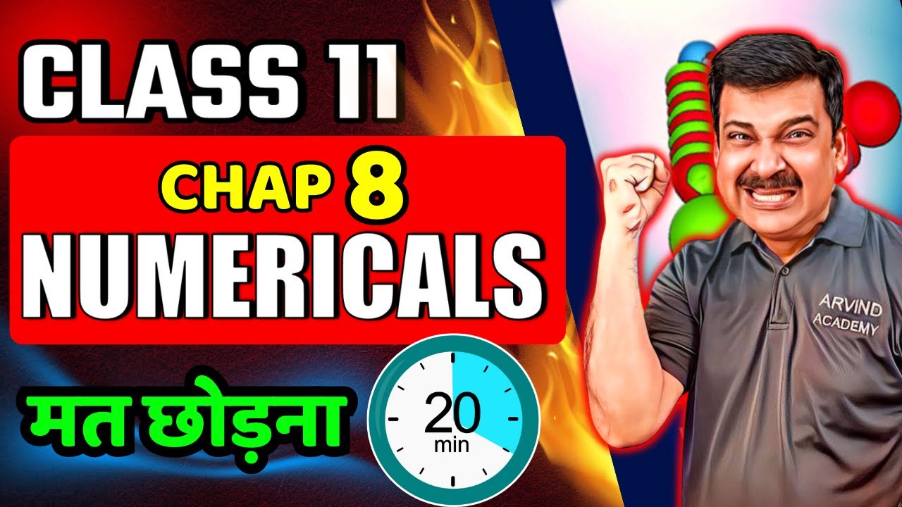 MECHANICAL PROPERTIES OF SOLIDS 💪 NUMERICALS in 20 MINUTES 🔥 Class 11 PHYSICS 🎯 Arvind Academy