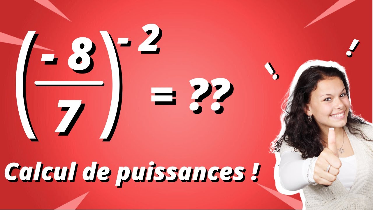 Calcul avec des puissances négatives