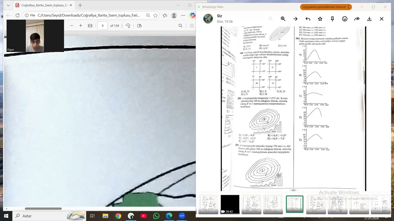 DİM Test Toplusu-2025. Havanın elementləri, Atmosfer hadisələri (198-208)