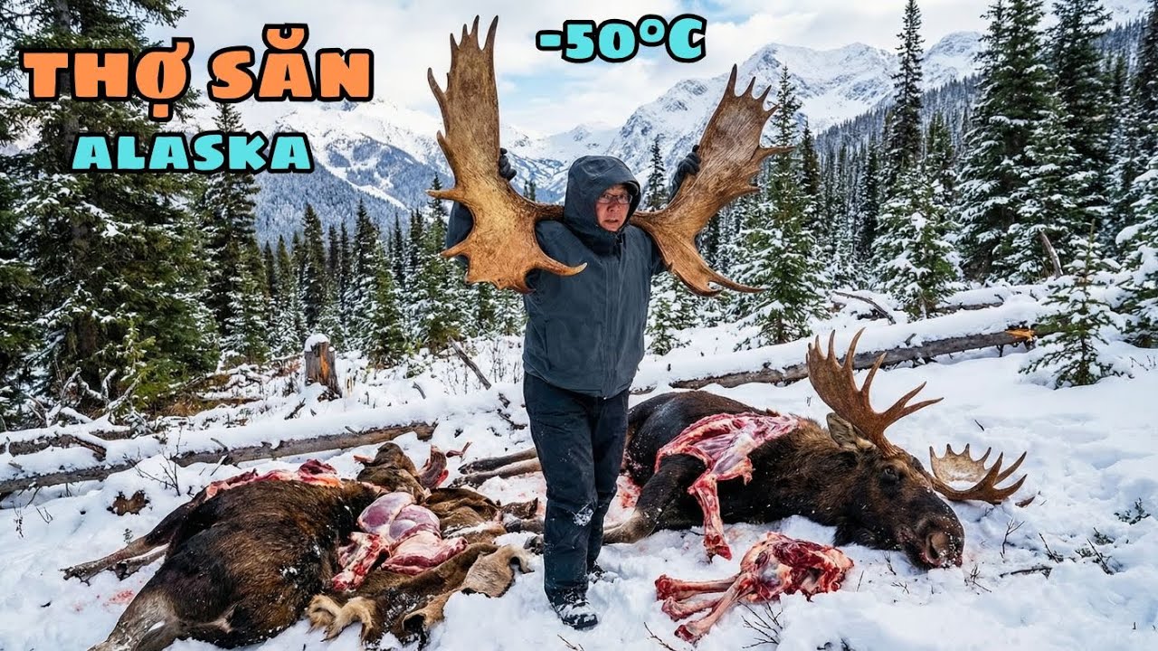 Sống Sót Ở Alaska - Một Con Nai Sừng Tấm Nuôi Cả Nhà Suốt Mùa Đông Khắc Nghiệt