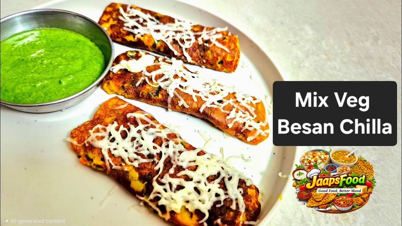 Mix Veg Besan Chilla Recipe | Healthy Breakfast in 10 Minutes | Easy & Tasty