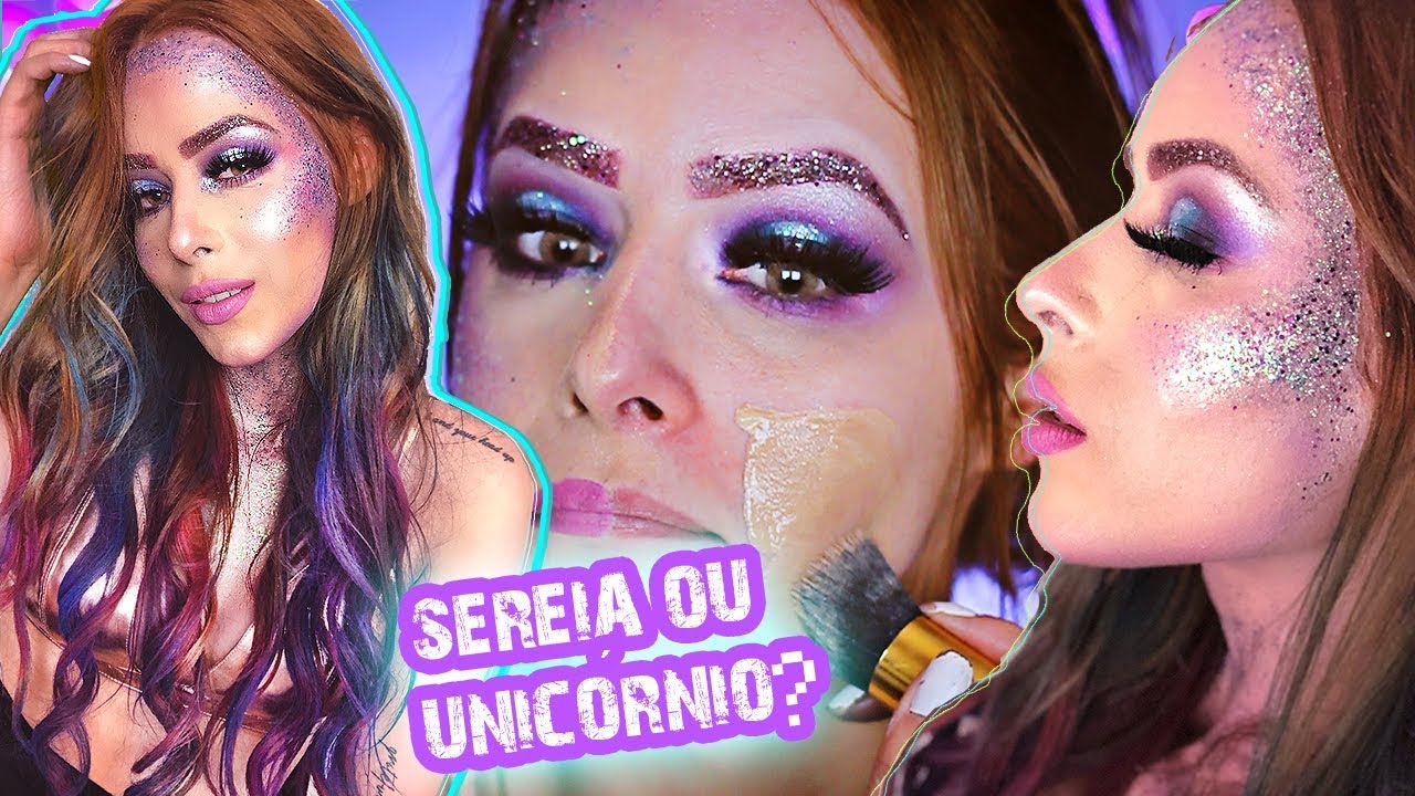 A SEREIA MAIS UNICÓRNIO QUE VOCÊ VAI VER 🧜‍♀️🦄 MAKE CARNAVAL COM CA MARTINS ♥