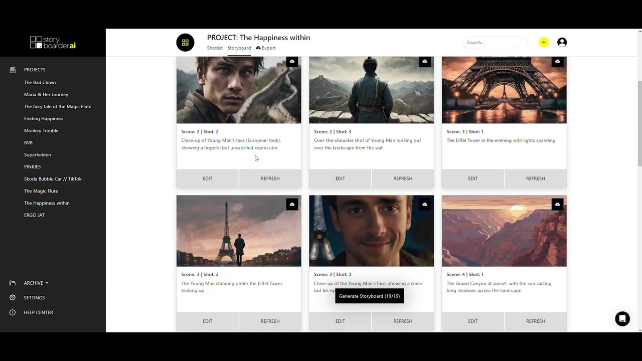 Storyboarder.ai - How-to-Use - Video