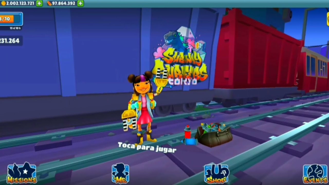 Subway surfers Tokyo yutani outfit Gadget Reverse Gameplay HD Fullscreen 2023