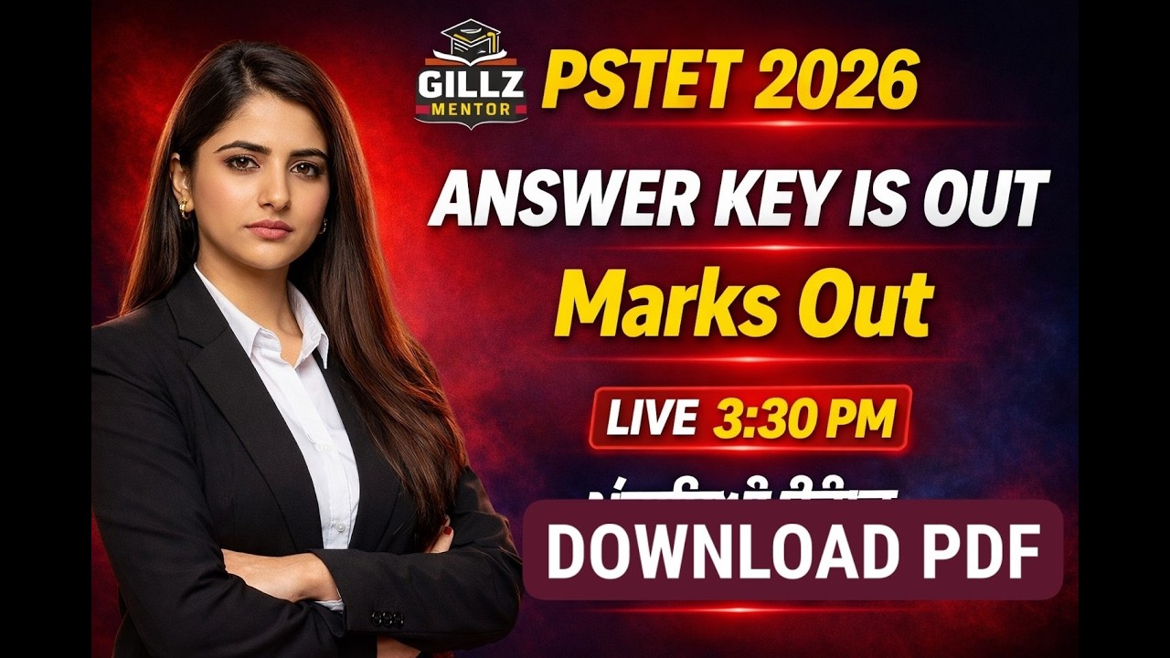 PSTET 2025 Answer Key Out | PSTET 2025 Big Update