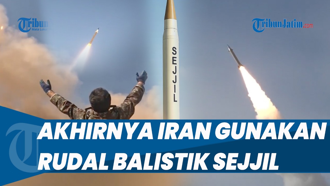UNTUK PERTAMA KALINYA! Iran Akhirnya Kirim Rudal Balistik Sejjil yang Mematikan ke Israel