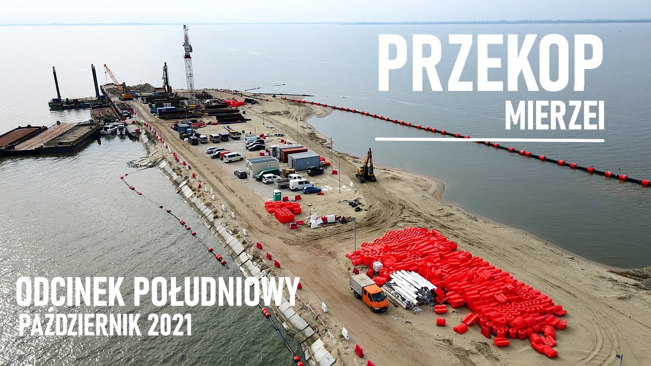 Przekop Mierzei Wiślanej | Odcinek południowy | Październik 2021