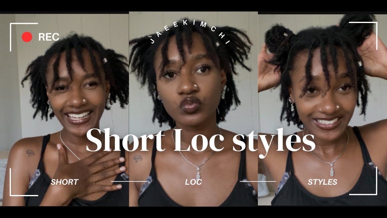 Some styles for short locs