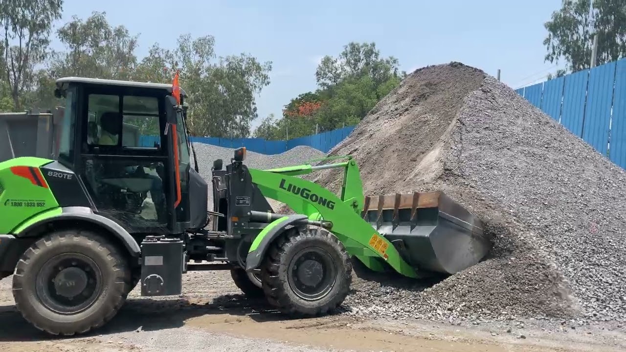 LiuGong EV ⚡️ Wheel loader 820TE - Crusher Application