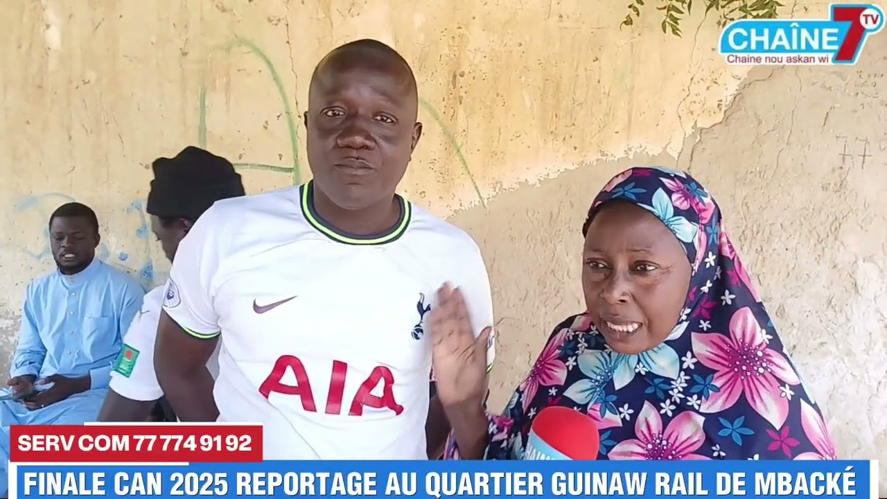 🛑FINALE CAN 2025 REPORTAGE AU QUARTIER GUINAW RAIL DE MBACKÉ