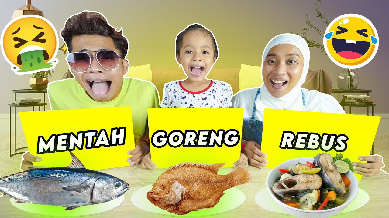 TANTANGAN MAKAN MAKANAN MENTAH, REBUS ATAU GORENG‼️ SAMPAI MUNTAH-MUNTAH GAK KUAT‼️🤮
