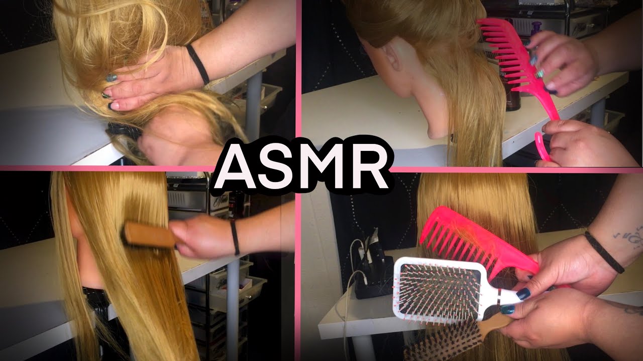 ASMR BRUSHING YOUR TANGLED HAIR ROUGHLY (NO TALKING)