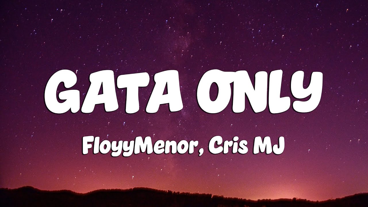 FloyyMenor - GATA ONLY ft. Cris MJ (Letra/Lyrics) (Loop Video)