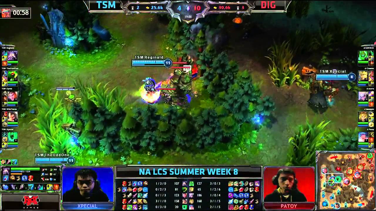 Team Solomid (TSM) vs Dignitas (DIG) || NA LCS Summer split 2013 W8D2 || Full Game HD