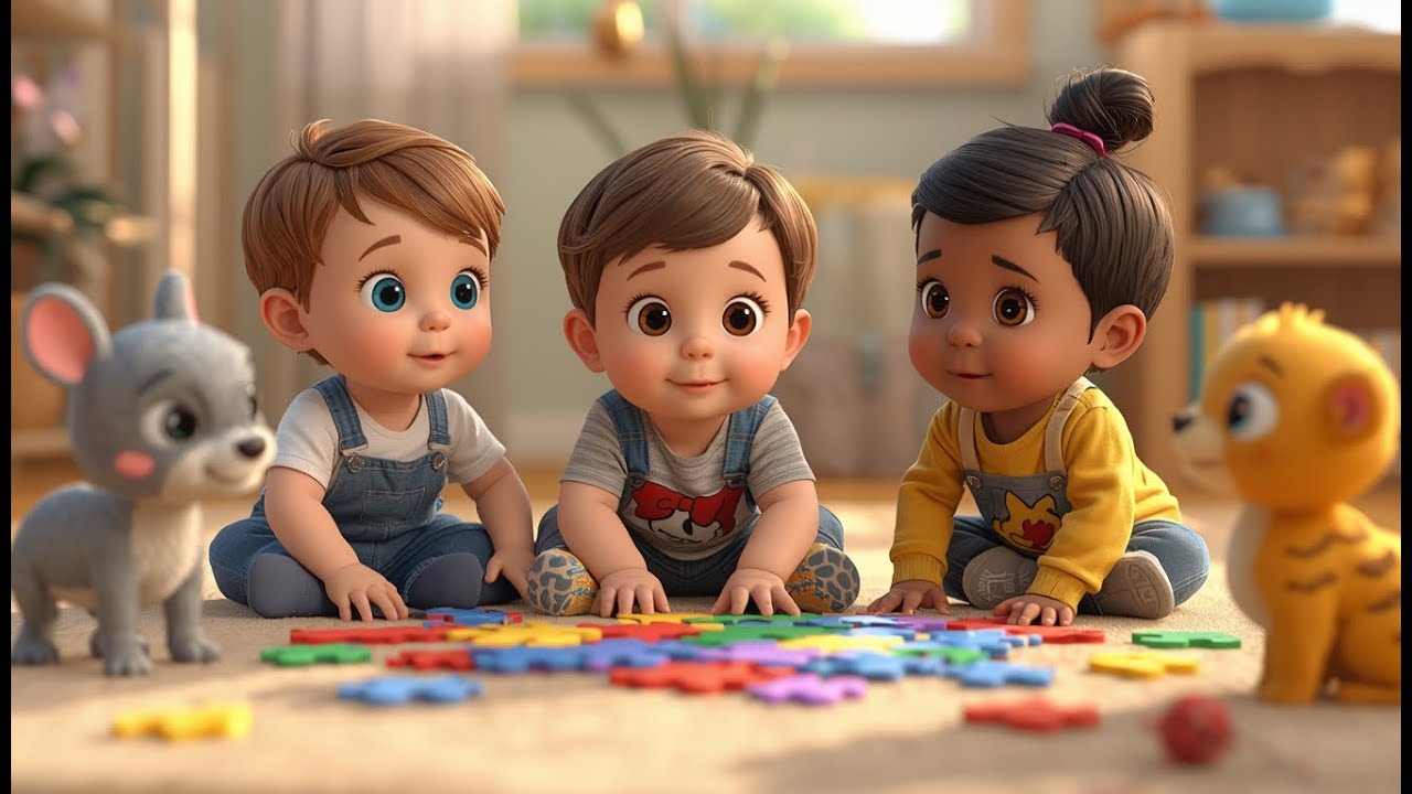 Puzzle Song | Fun Learning Rhyme for Kids | Nursery Rhymes & Songs for Children
