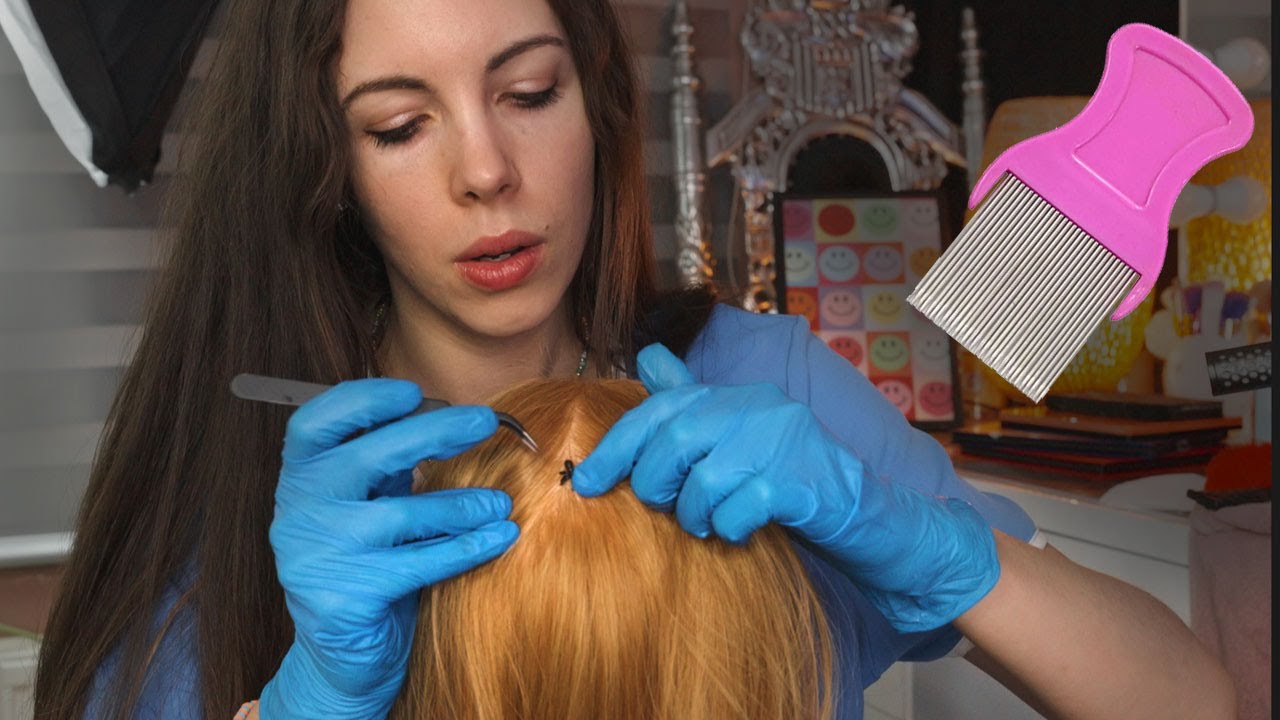 ASMR School Nurse Lice Check (On 4 Students & 1 Is INFESTED!)