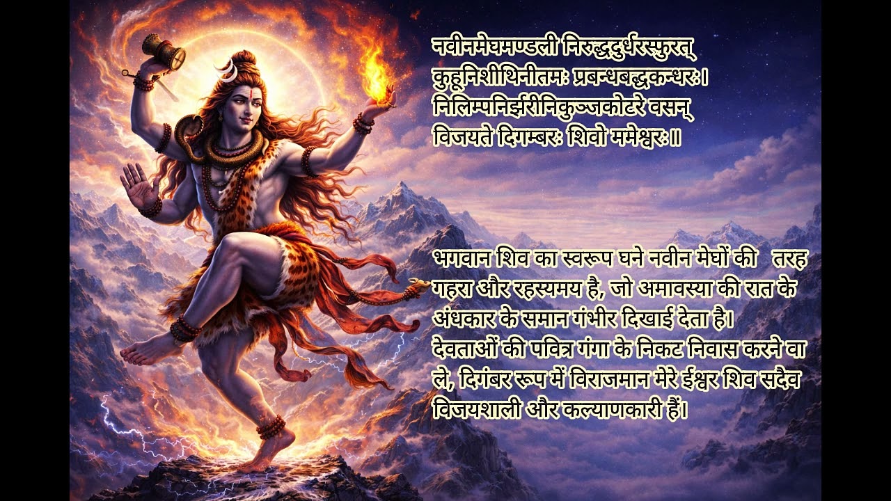 शिव तांडव स्तोत्र #shivtandavstotram with Hindi Meaning #omnamahshivaya #harharmahadev #mahadev