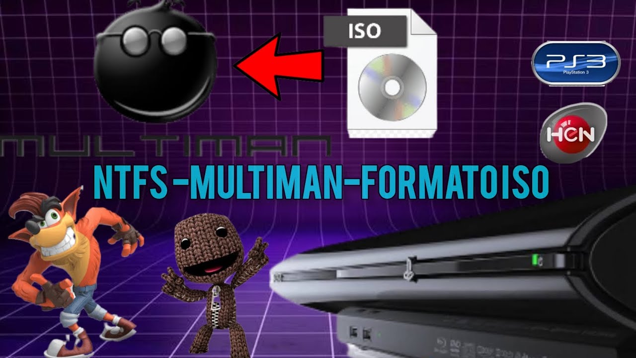 ✔COMO USAR NTFS EN MULTIMAN PARA PASAR LOS JUEGOS EN FORMATO ISO 💿 EN TU PS3 LIBERADO 🔓