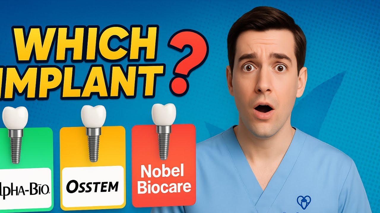 Dental Implant: Which One Is Best for YOU? (Alpha Bio, Osstem, Nobel Biocare & Ankylos)