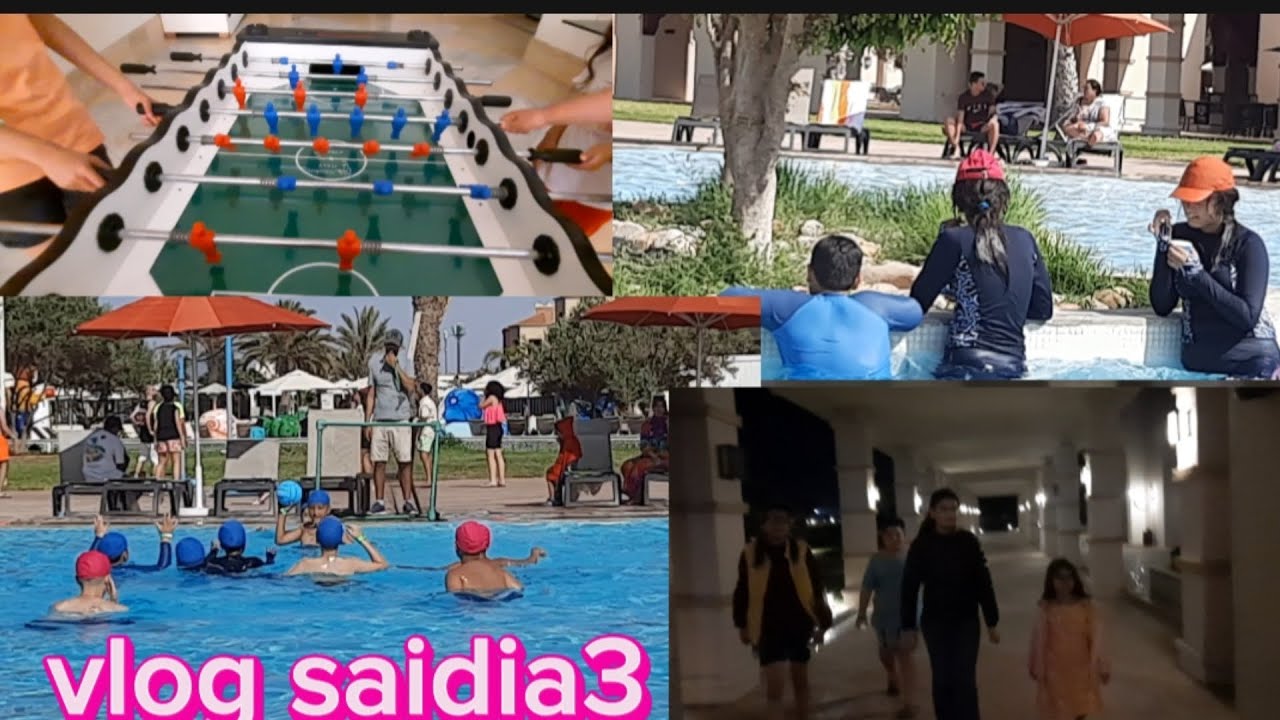 vlog3 saidia:différentes activités/water polo🤽‍♀️ ...hôtel Oasis Atlantique saidia❤️