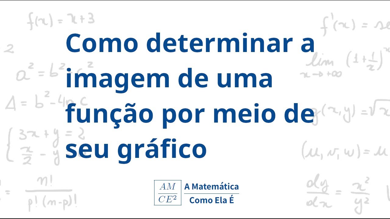 Como determinar a imagem de uma função por meio de seu gráfico