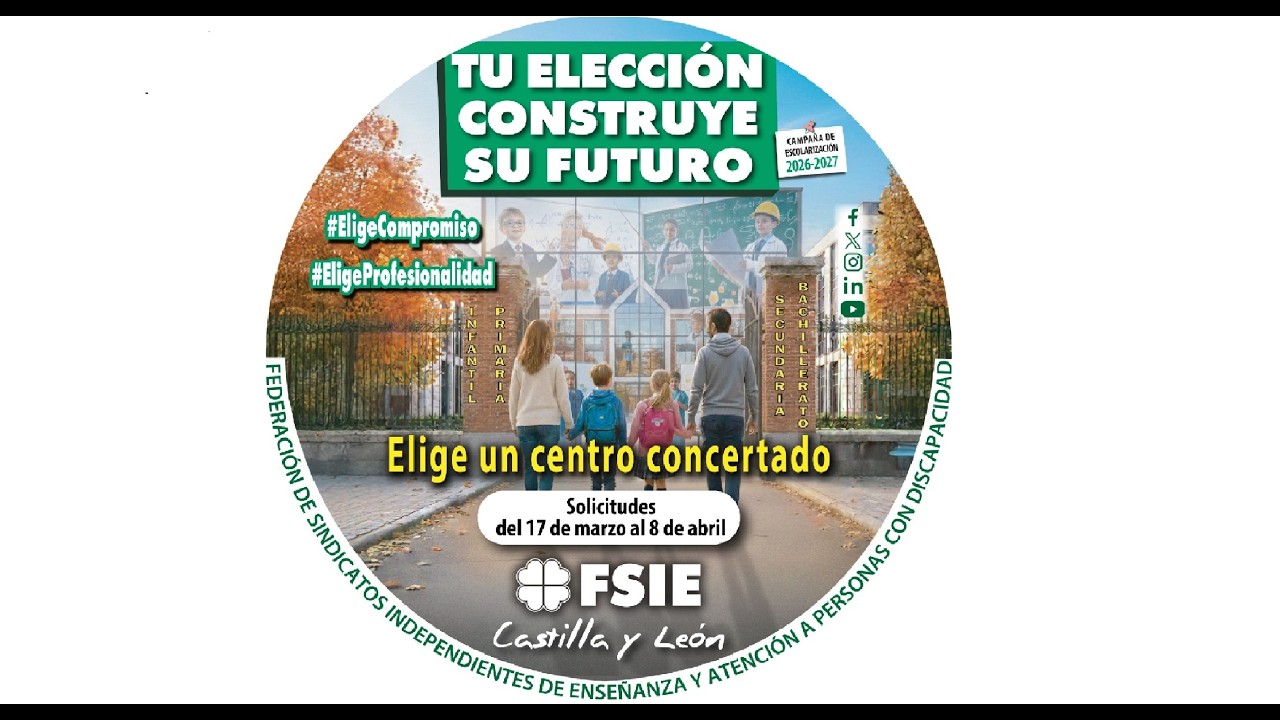 LA FSIE PREPARA LA MATRICULACIÓN EN LA ESCUELA CONCERTADA DEL CURSO 26-27 / 8 MAGAZINE SORIA
