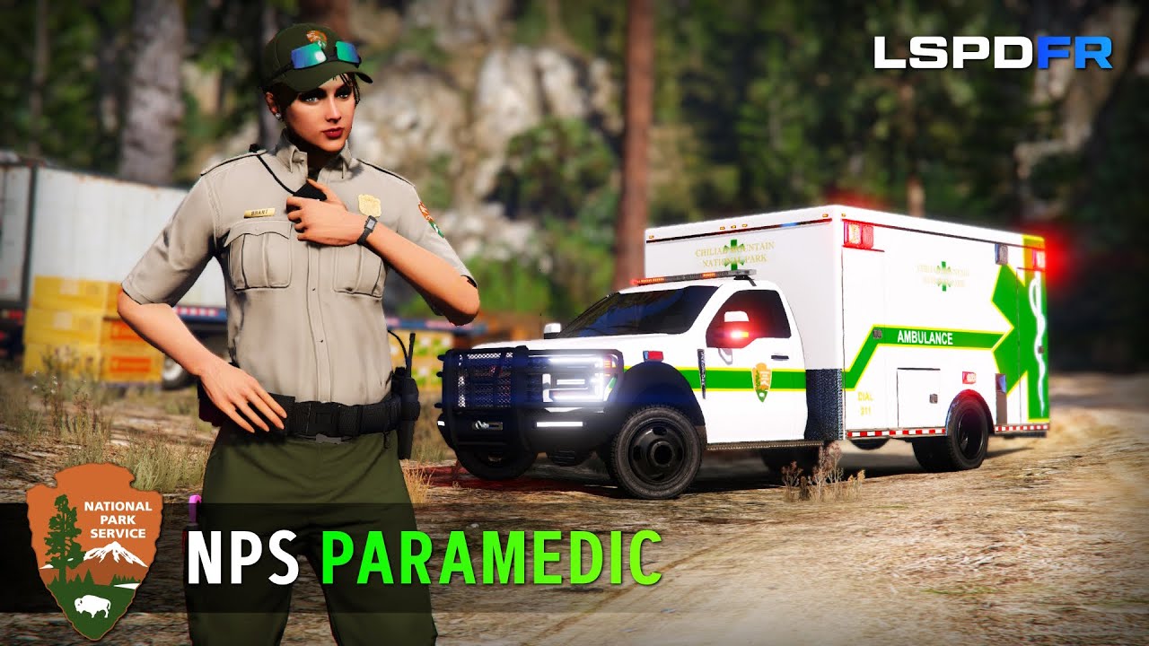 NPS Paramedic | EMS | Wilderness Emergencies: Animal Attack | MVA | Injured Hiker | GTA5 LSPDFR