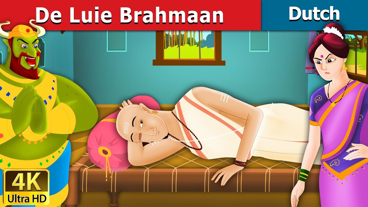 De Luie Brahmaan | The Lazy Brahmin Story in Dutch  | Dutch Fairy Tales