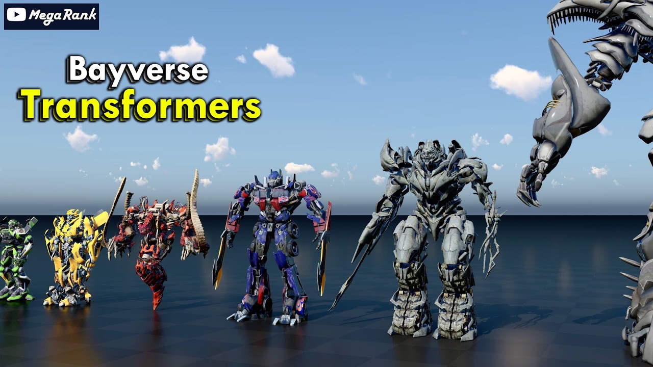All Bayverse Transformers Size Comparison | 3D Comparison