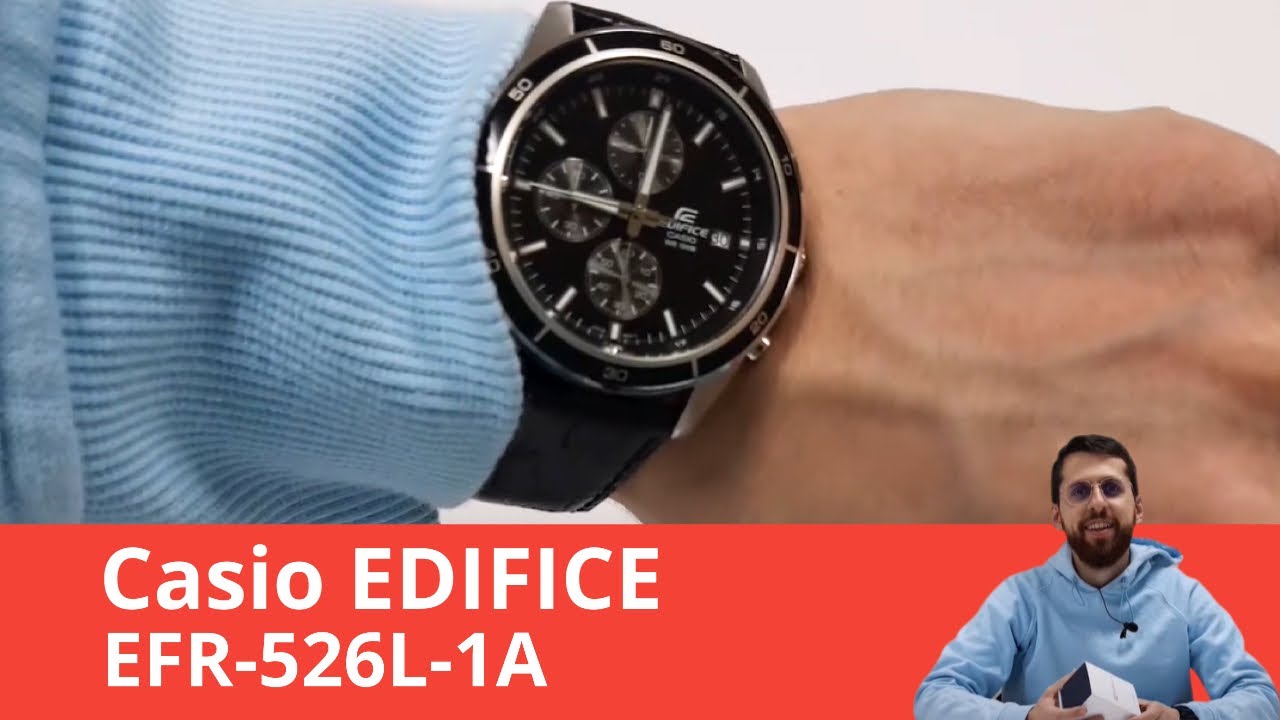 Часы Casio EFR-526L-1A - Обзор, Настройка, Замена Батарейки