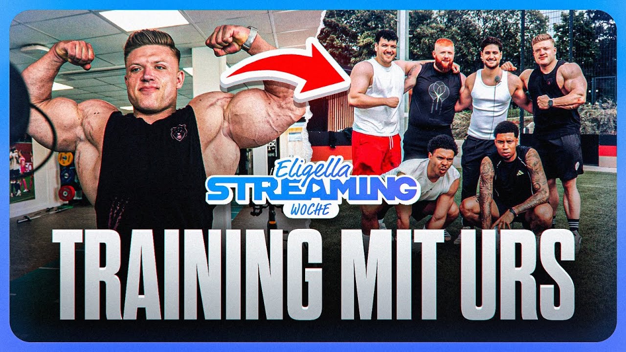 URS KALECINSKI macht ein BODYBUILDER TRAINING mit UNS!🏋💪🏼 Streaming Woche Tag 2🎥