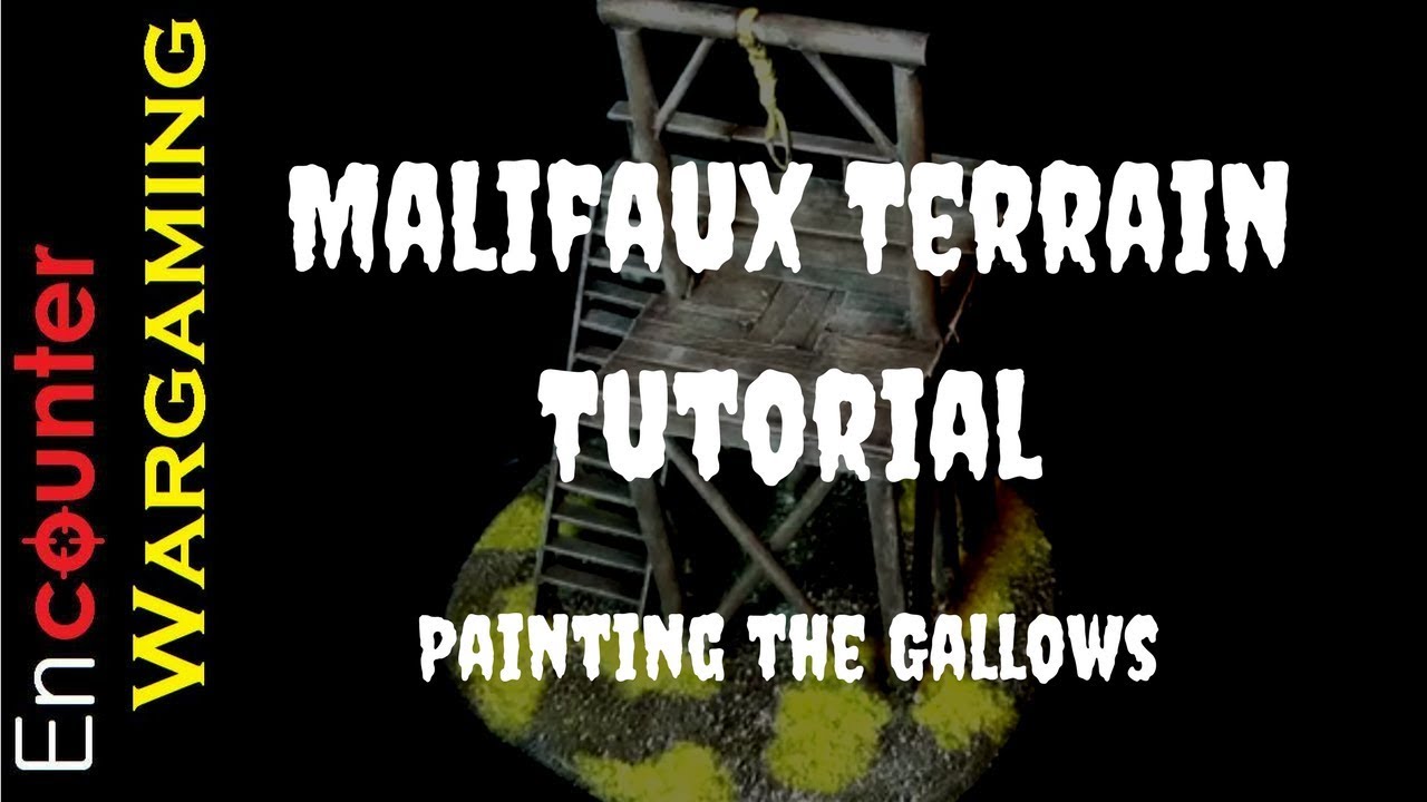 Malifaux Terrain Tutorial - Painting the Gallows