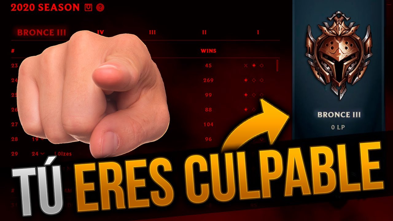 TU ERES TU MAYOR ENEMIGO EN EL LOL Y QUIEN NO TE DEJA MEJORAR