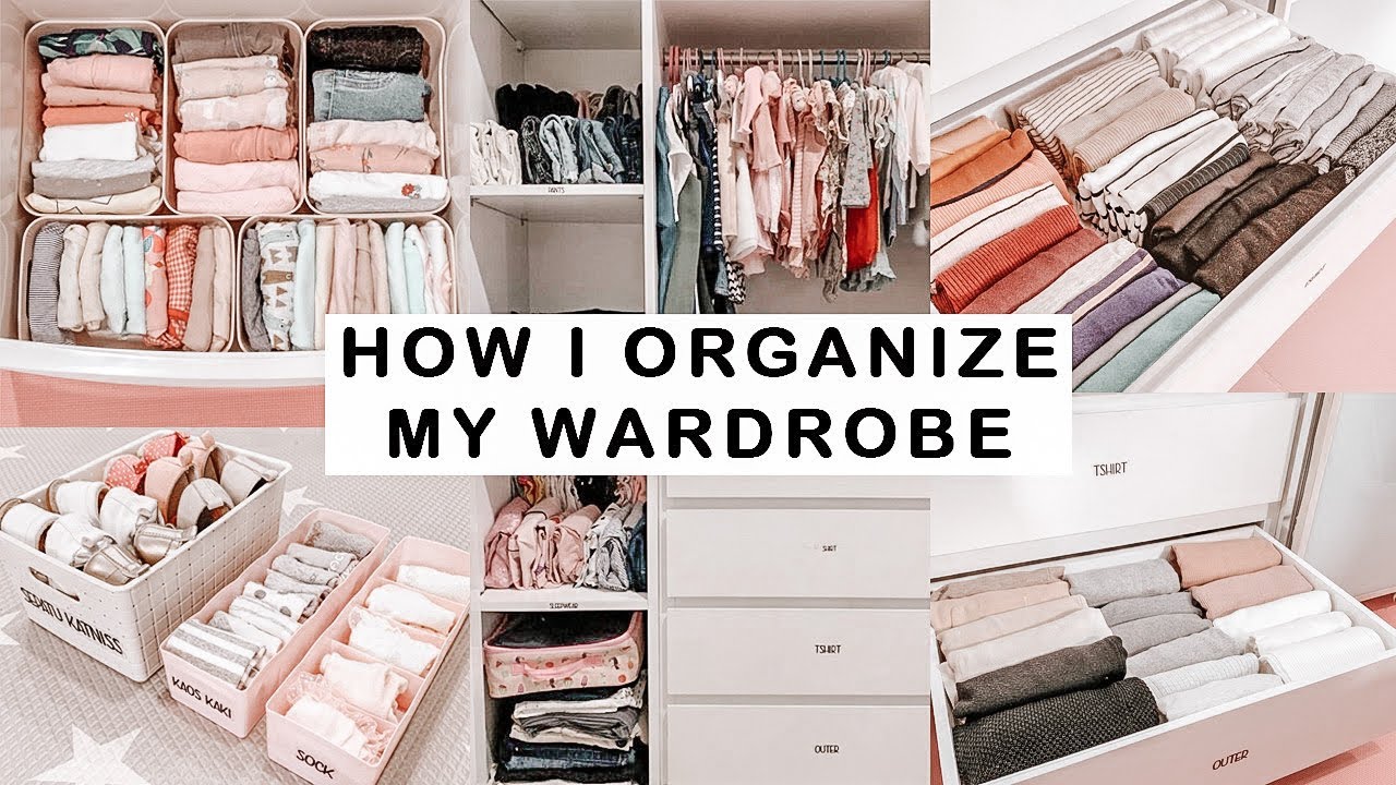 HOW I ORGANIZE MY WARDROBE | Cara Menata Lemari Pakaian | Closet Organize | Konmari Method
