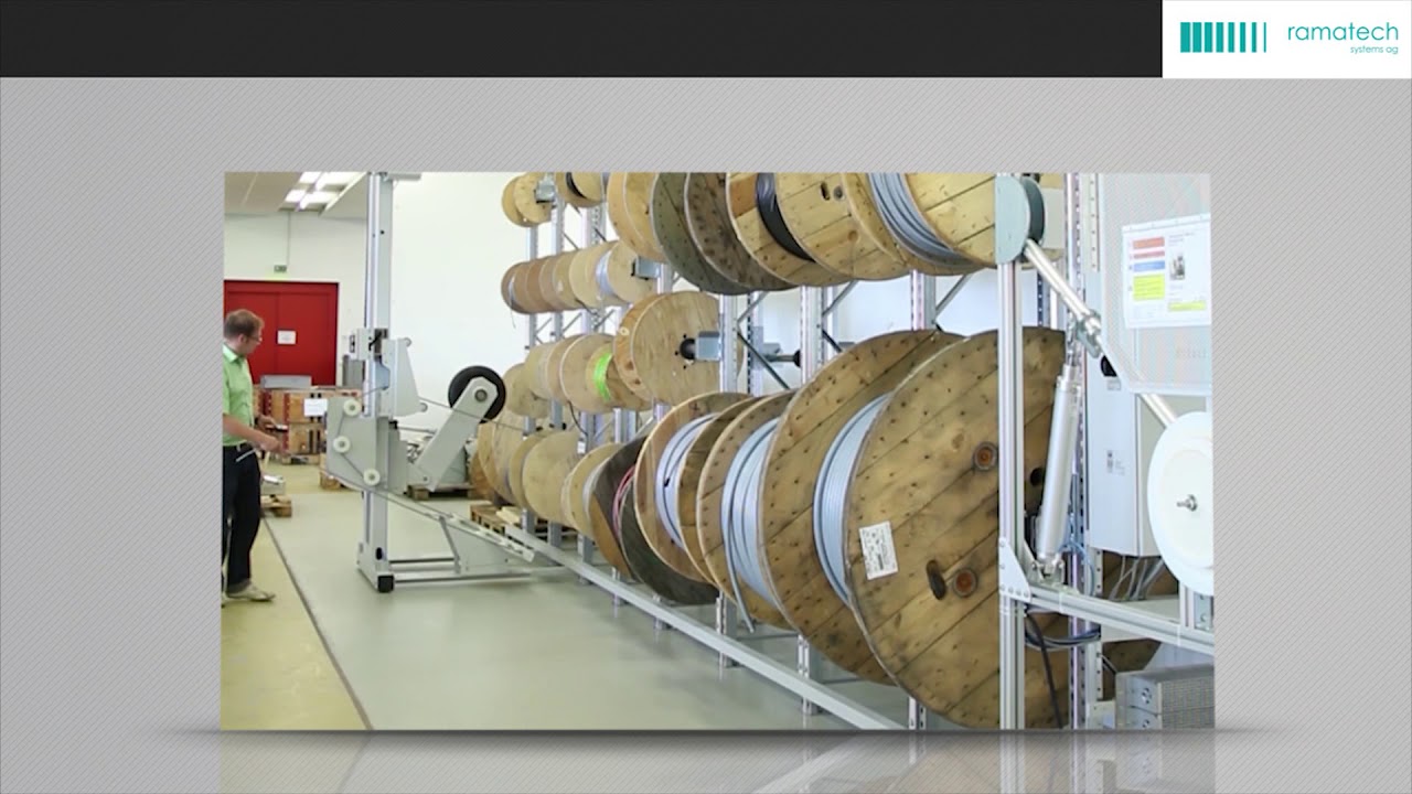 Ramatech Semi Automatic Cable Processing Reel Rack System