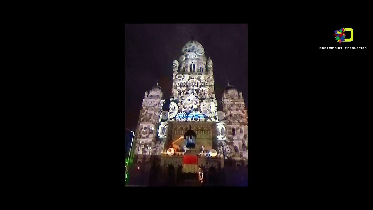 3d projection mapping On BMC Building Mumbai 2025 9960289995