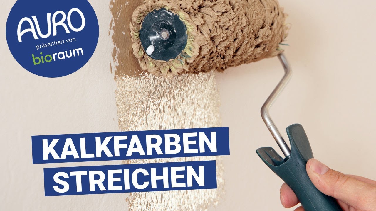 Anwendung AURO Kalkfarbe – präsentiert von Bioraum