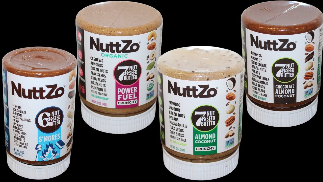 NuttZo Nut & Seed Butter: S’mores, Power Fuel, Almond Coconut & Chocolate Almond Coconut
