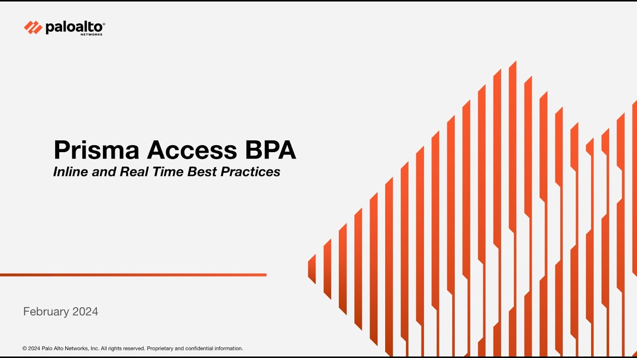 Лучшие практики Prisma Access BPA Inline и Real-Time