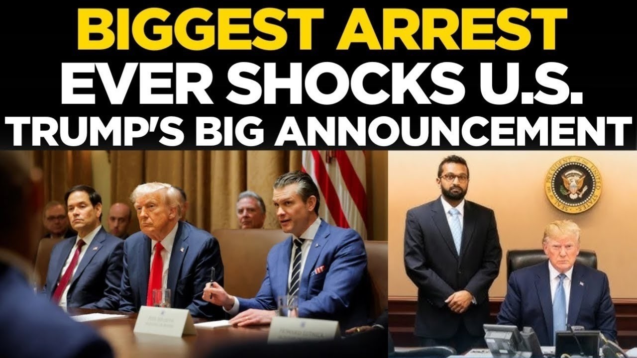 US News LIVE: Unexpected Arrest In America Sends Shockwaves | Kash Patel LIVE | Biden In Trouble