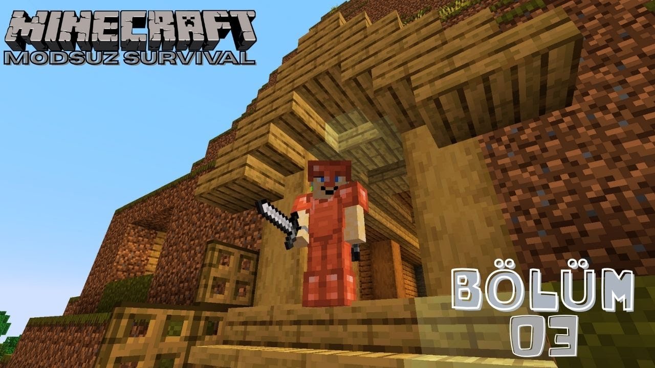 Maden De Maden Diyip Yandık - Minecraft - Modsuz Survival  - S5 - Bölüm 3